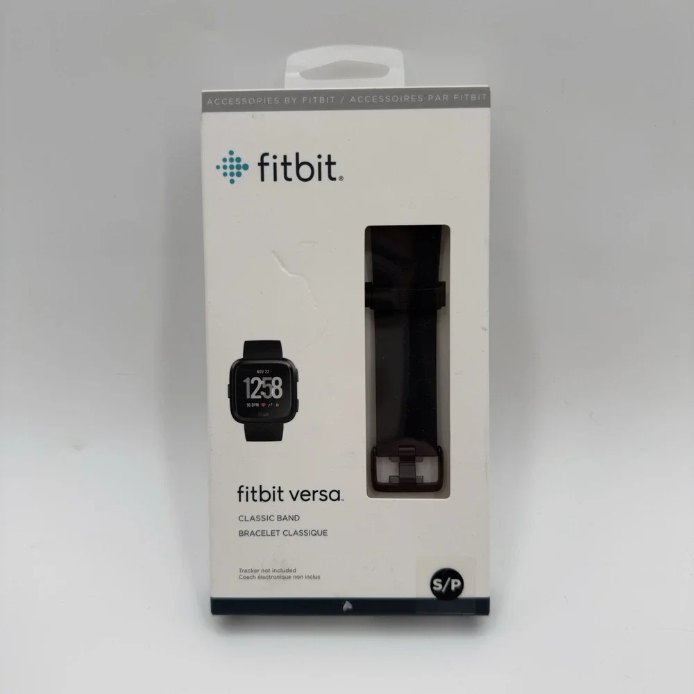 Fitbit Versa Activity Tracker‎ Small Black Classic Accessory Band FB166ABBKS NEW